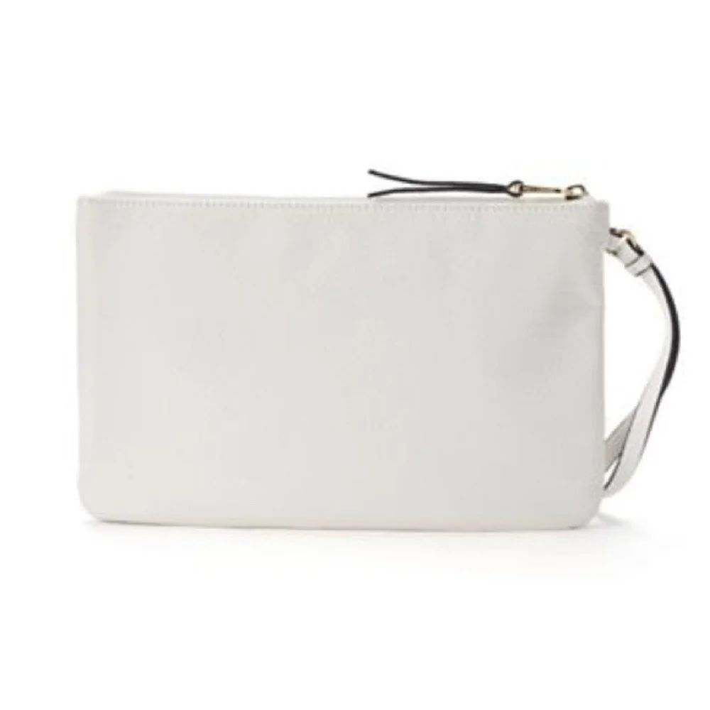 JUICY COUTURE Pink Purple & White Bag Wristlet Clutch NWT